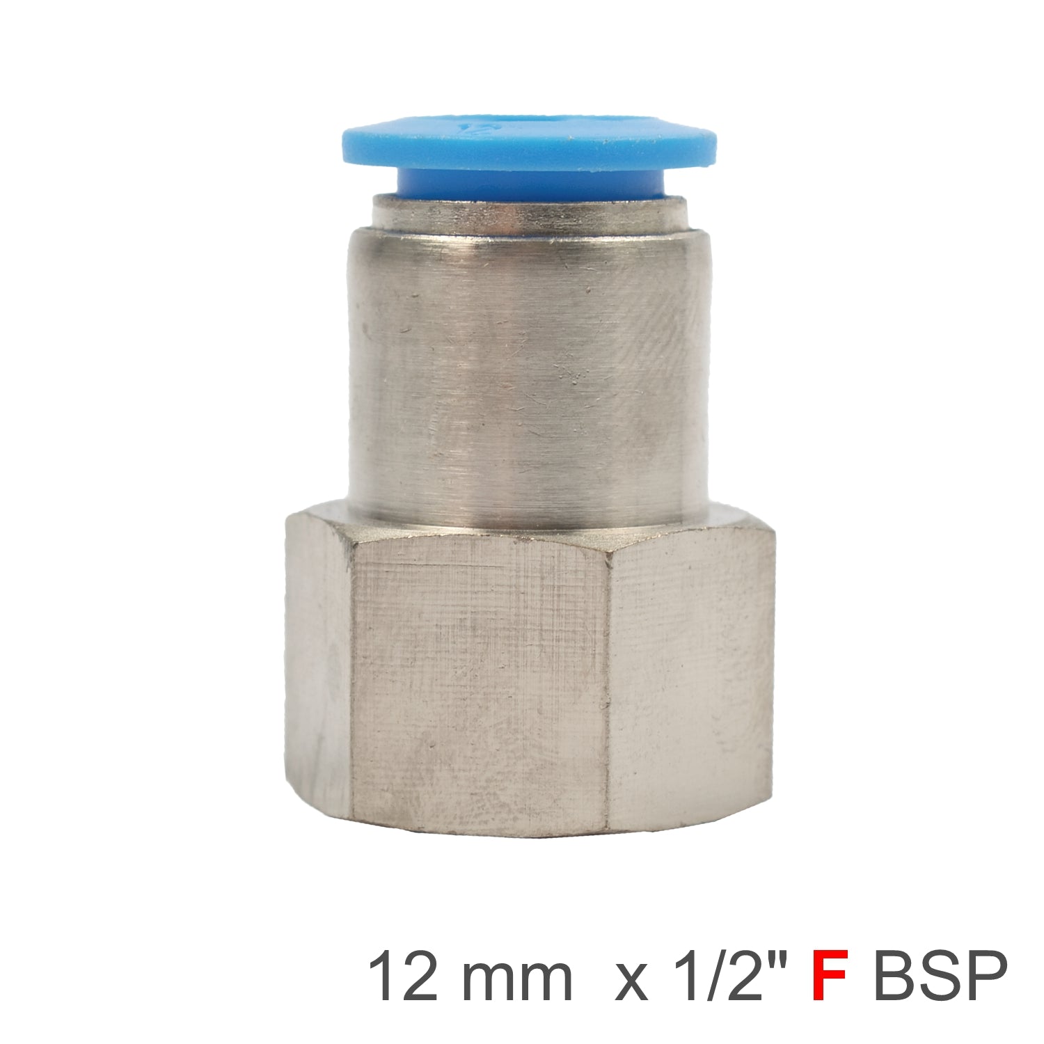 Pu Hose Fitting Straight Stud 12 Mm 1/2 F