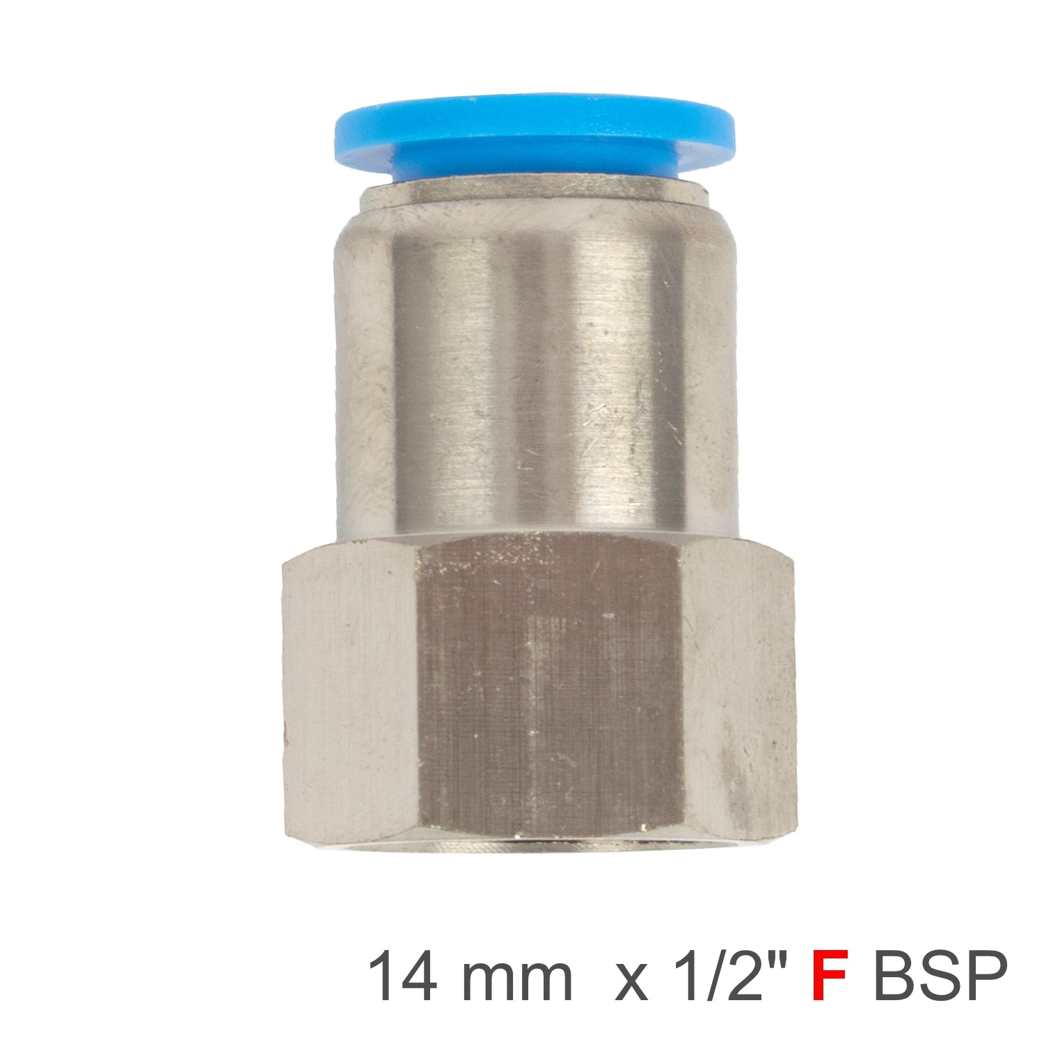 Pu Hose Fitting Straight Stud 14 Mm 1/2 F