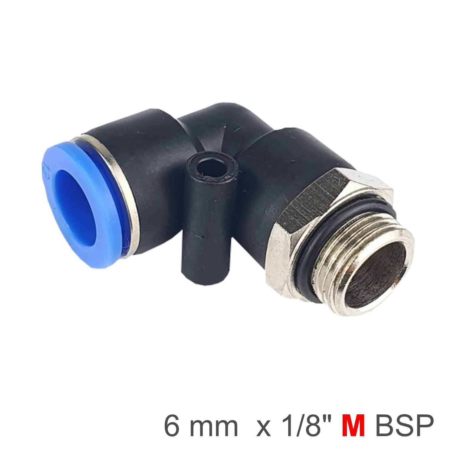 Elbow W/O Ring 6 Mm 1/8 M Pu Hose Fitting