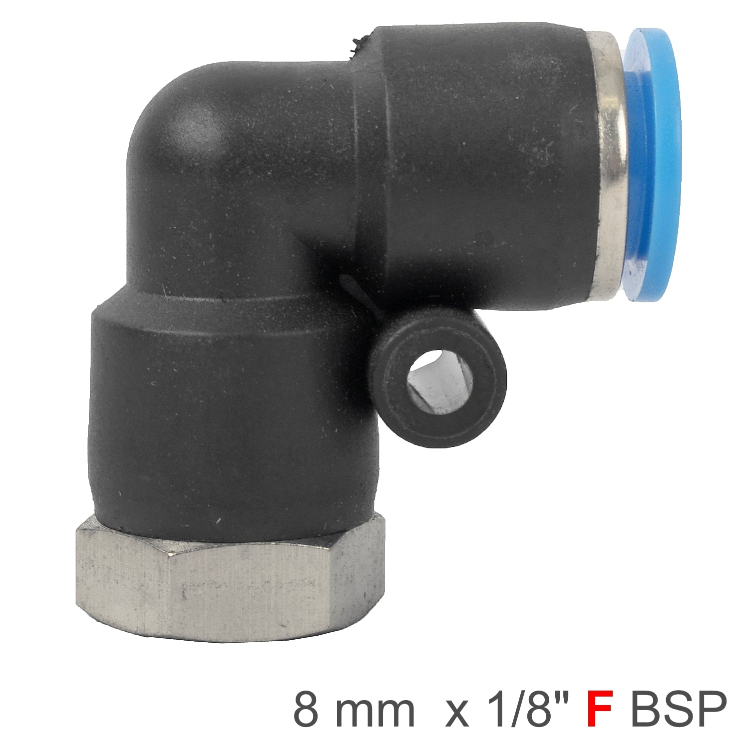 Pu Hose Fitting Elbow 8 Mm 1/8 F