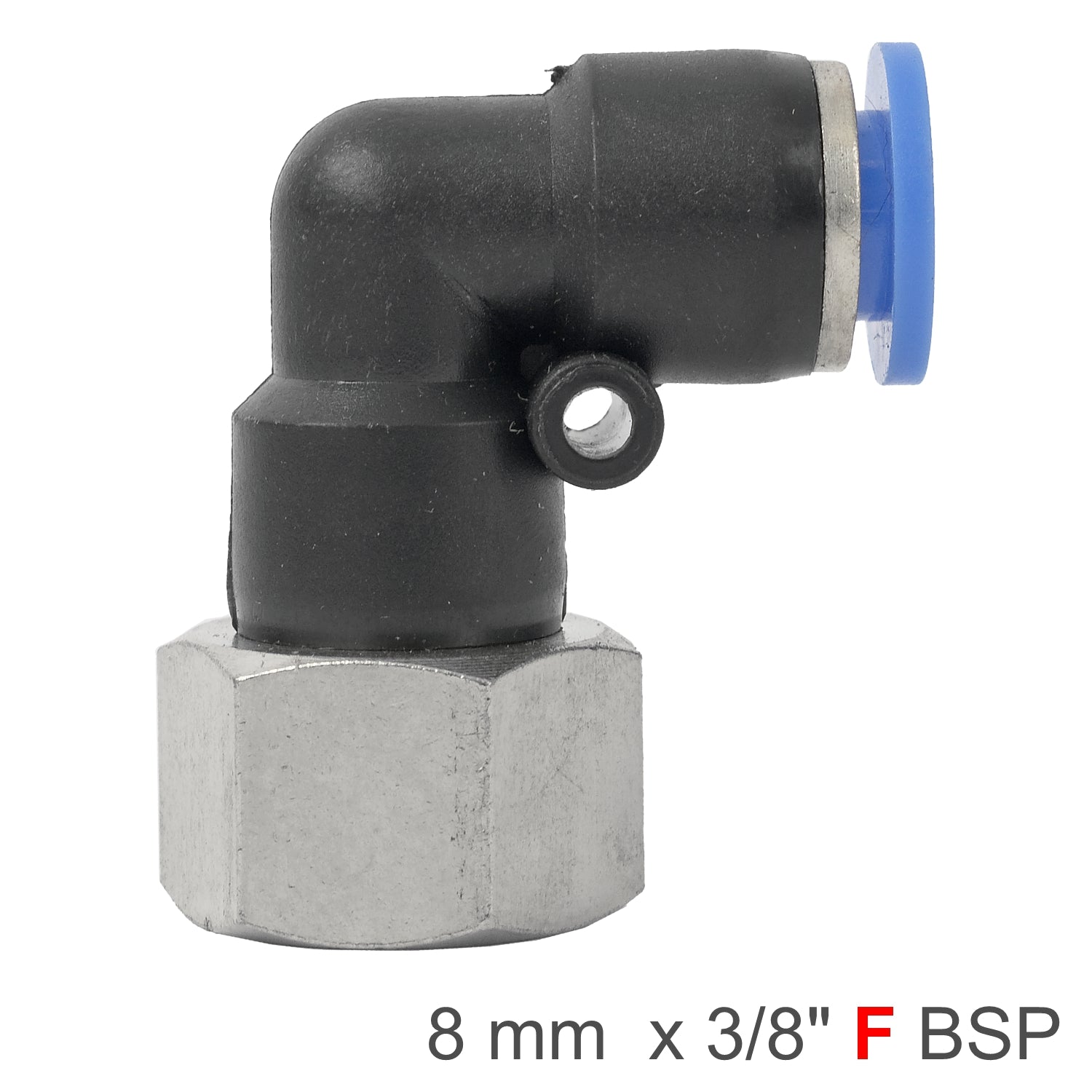 Pu Hose Fitting Elbow 8 Mm 3/8 F