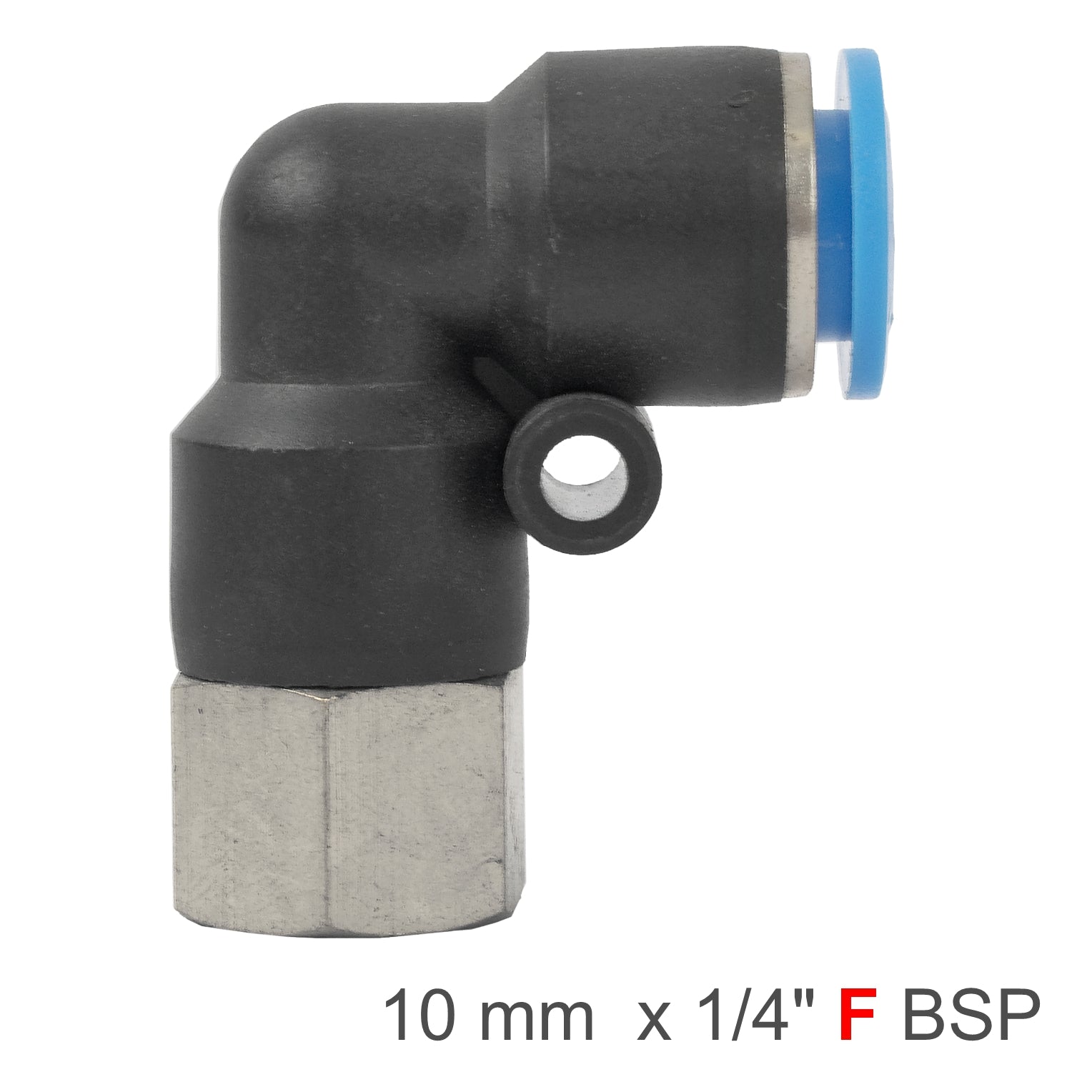 Pu Hose Fitting Elbow 10 Mm 1/4 F