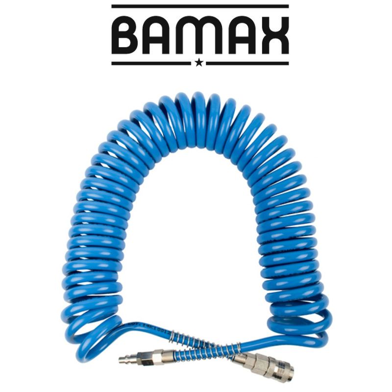 Spiral Polyp Hose Blue 6.5 Mmx10 Mmx12 M With Quick Couplers Bx15 Pu12 6,5