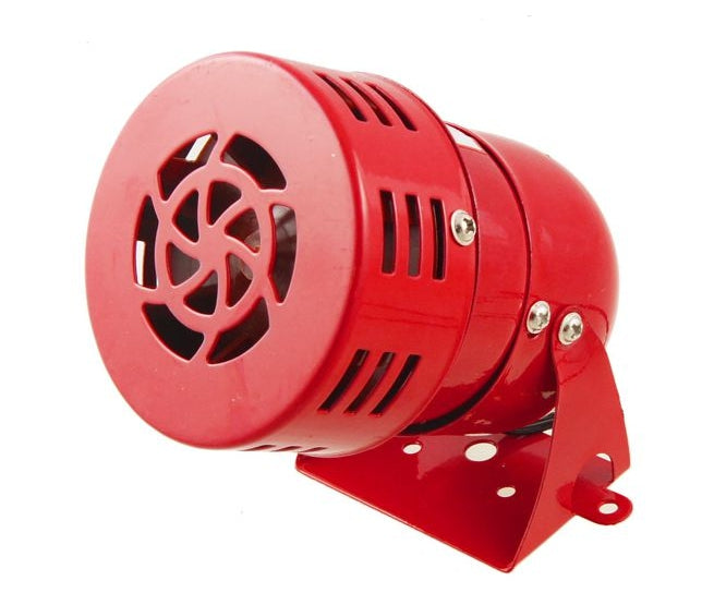 Siren Mini Motor Metal 220 Vac Ip55 Red Sr Ms190 M