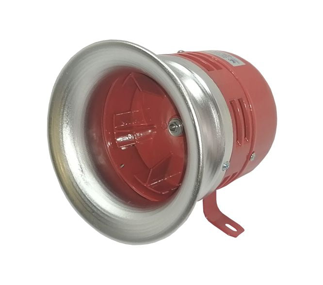 Siren Motor Metal 220 Vac Ip55 Red Sr Ms390