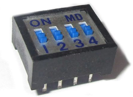 Std Dip Switch 4 W Dip 8 Tba