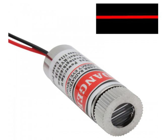 12mm Red Line Laser Module 5 Vdc 650nm 5m W Syd1230 Line