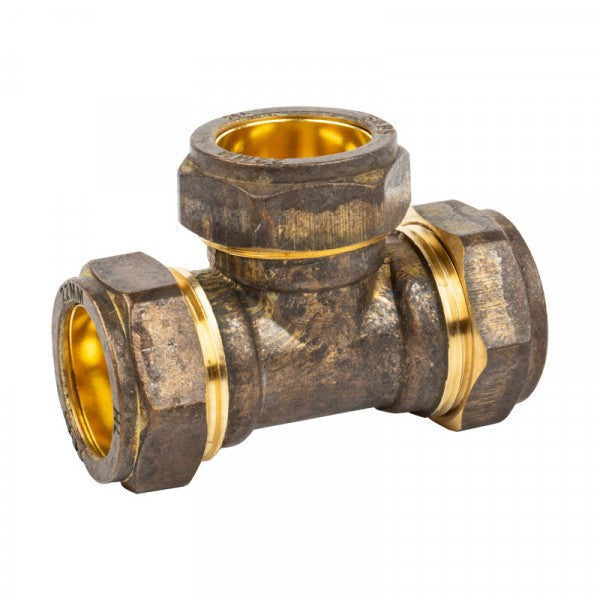 Compression Brass Tee Cxcxc 22 Mm Sabs