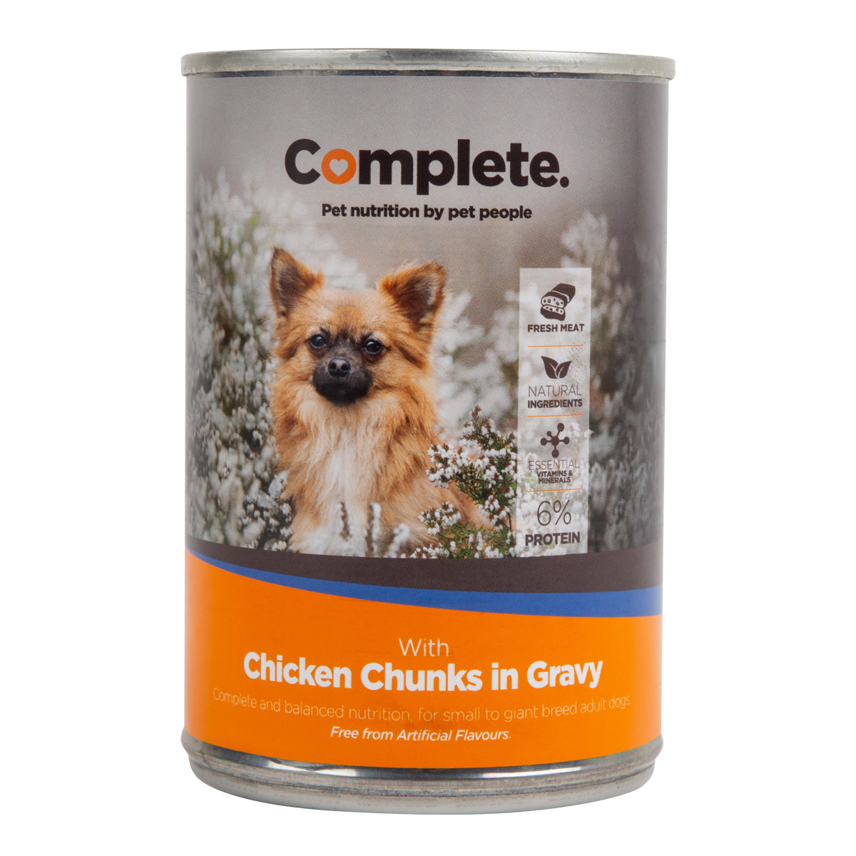 Complete Dog Food Tin Chicken Chucks 385 G