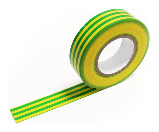 I-Insulation Tape S&amp;B Yellow And Green It Sb Yel/Grn