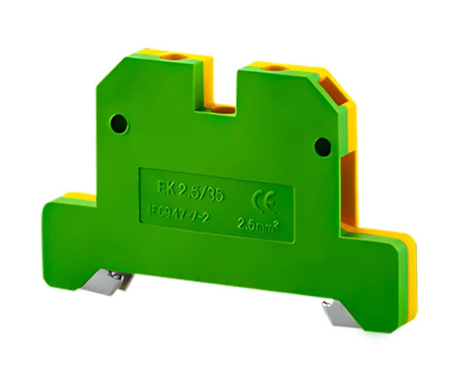 I-Terminal Block Din Earth 4mm Green/Yellow Tbe Ek4