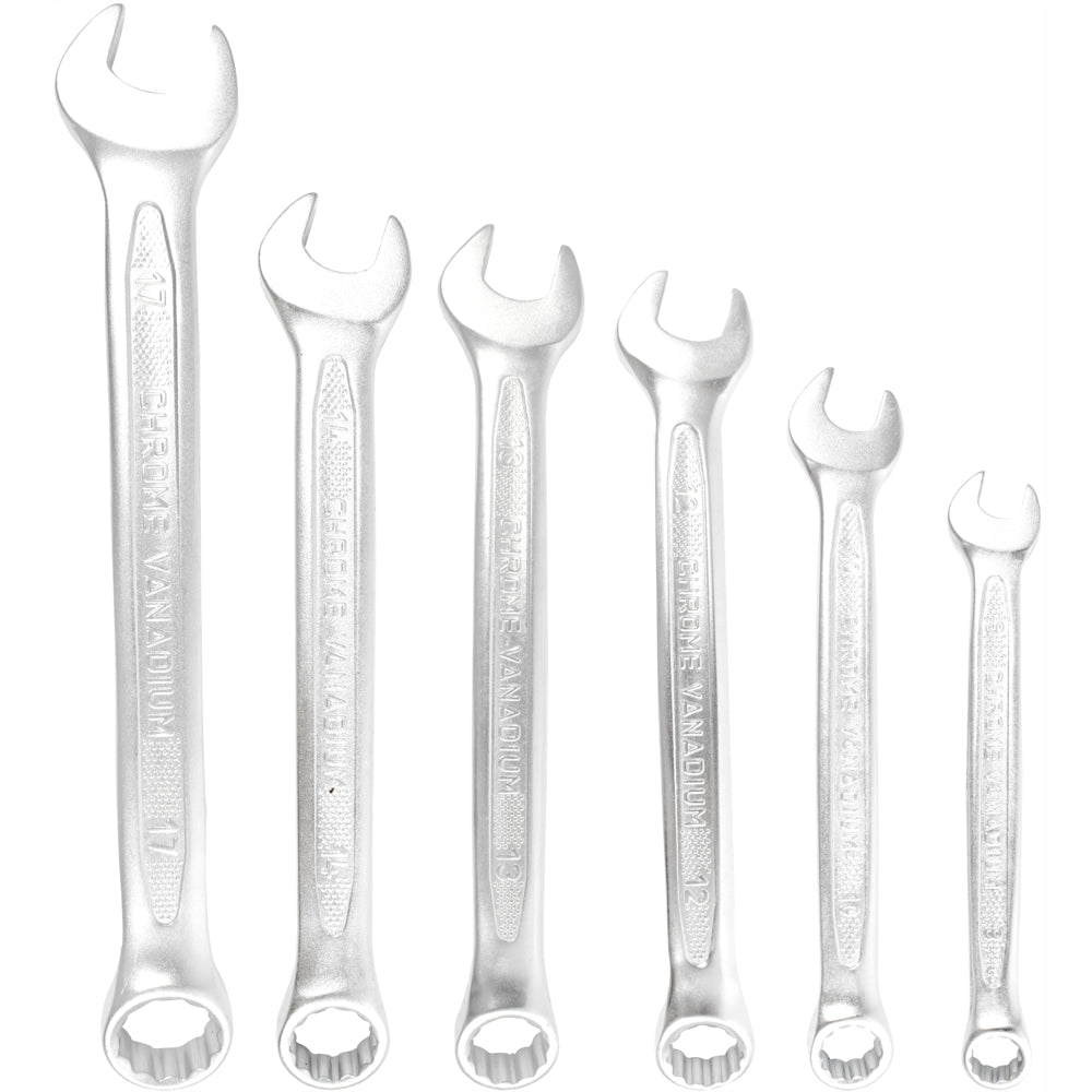 6 Pcs Combination Spanner Set 8 10 12 13 14 17 Mm