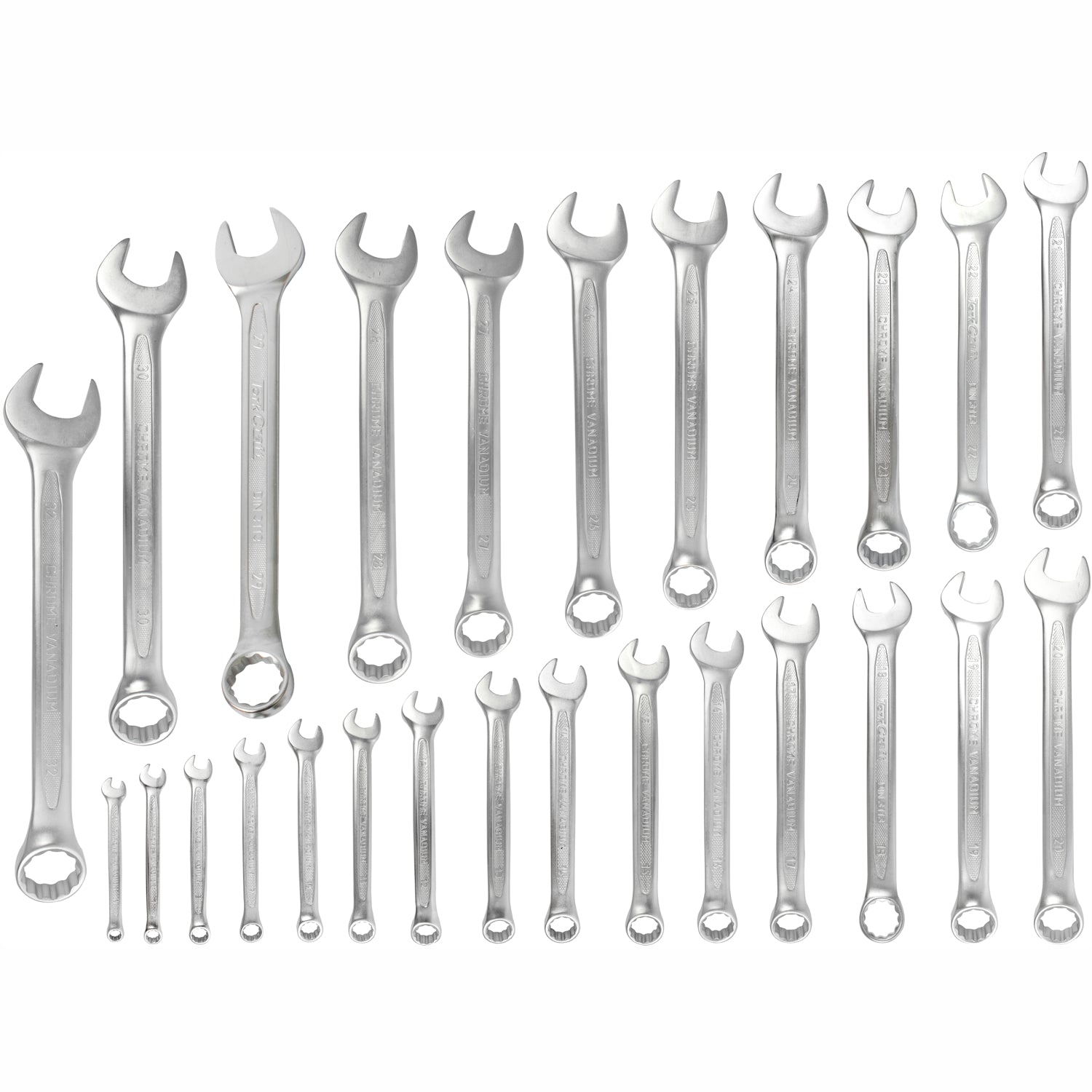 26 Pcs Combination Spanner Set 6 32 Mm Deep Offset Jumbo Rack