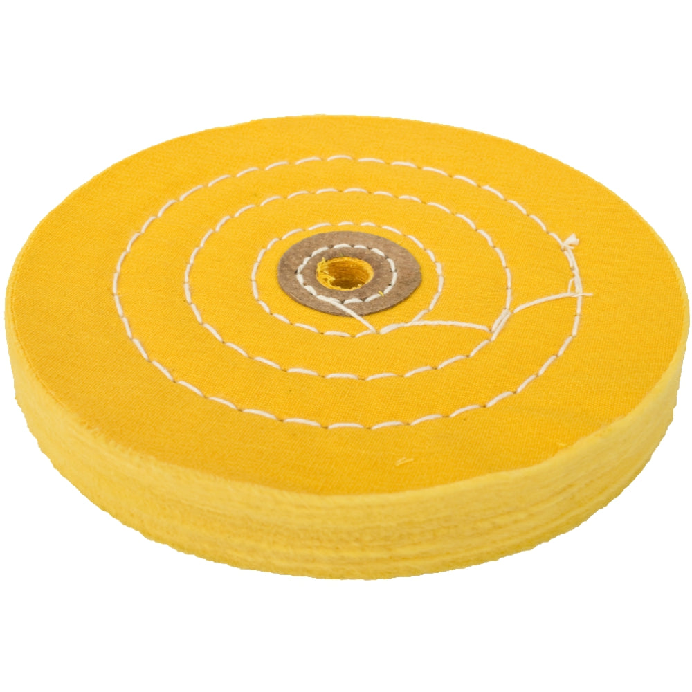 Buffing Pad Soft 150 Mm To Fit 12.5 Mm Arbor/Spindle Yellow