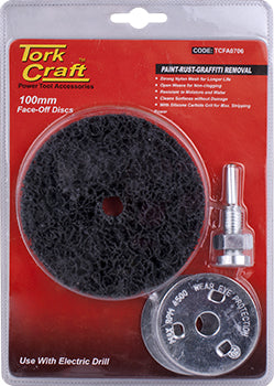 Face Off Disc & Arbor 100 Mm Carded For Drill