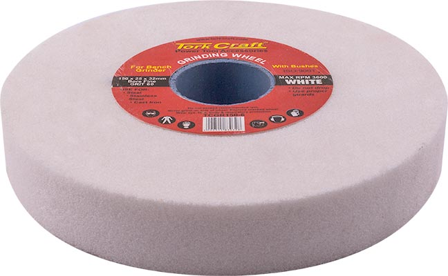 Grinding Wheel 150 X25 X32 Mm Bore Fine 60 Gr W/Bushes For B/G White