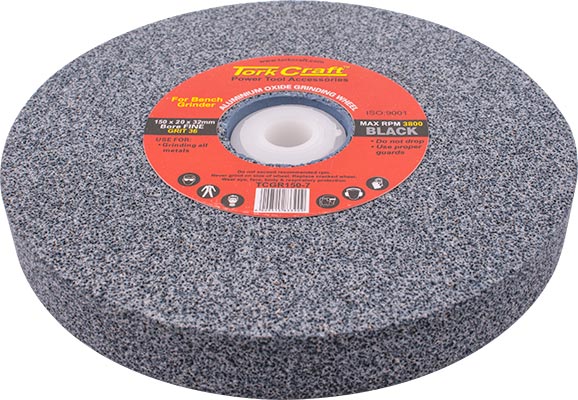 Grinding Wheel 150 X20 X32 Mm Black Coarse 36 Gr W/Bushes For Bench Grin