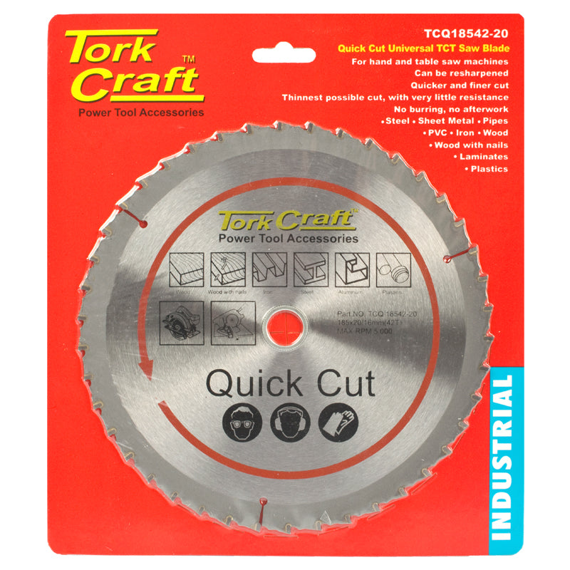 Universal Quick Cut Tct Blade 185 X42 T 20 16