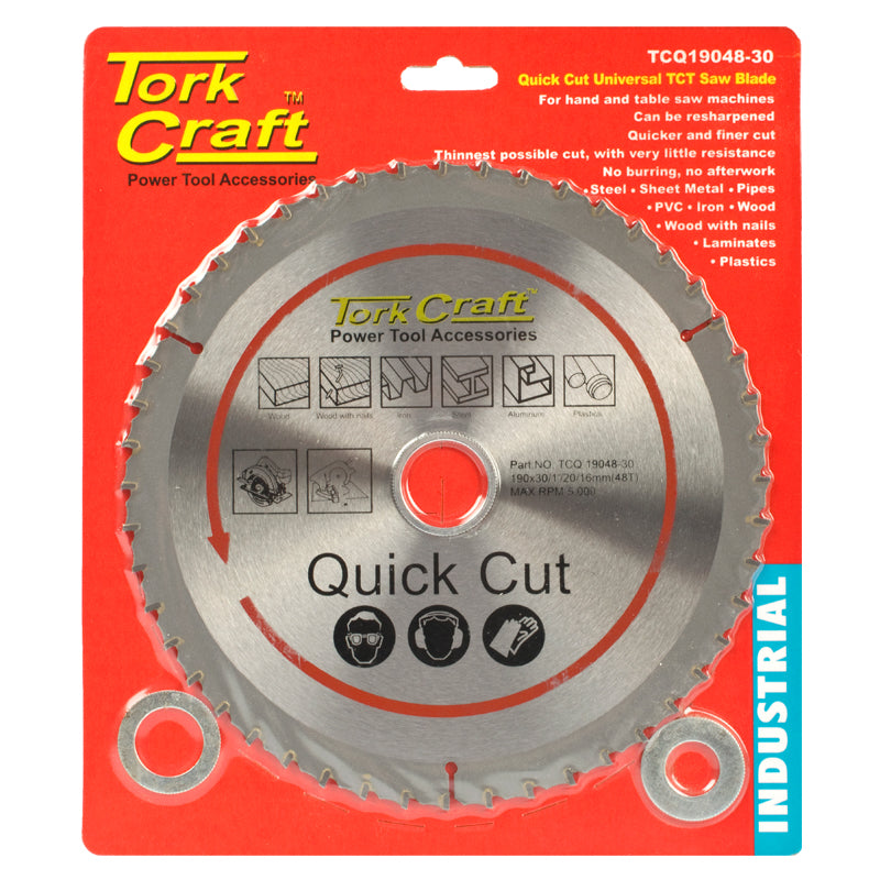 Universal Quick Cut Tct Blade 190 X48 T 30 20 16