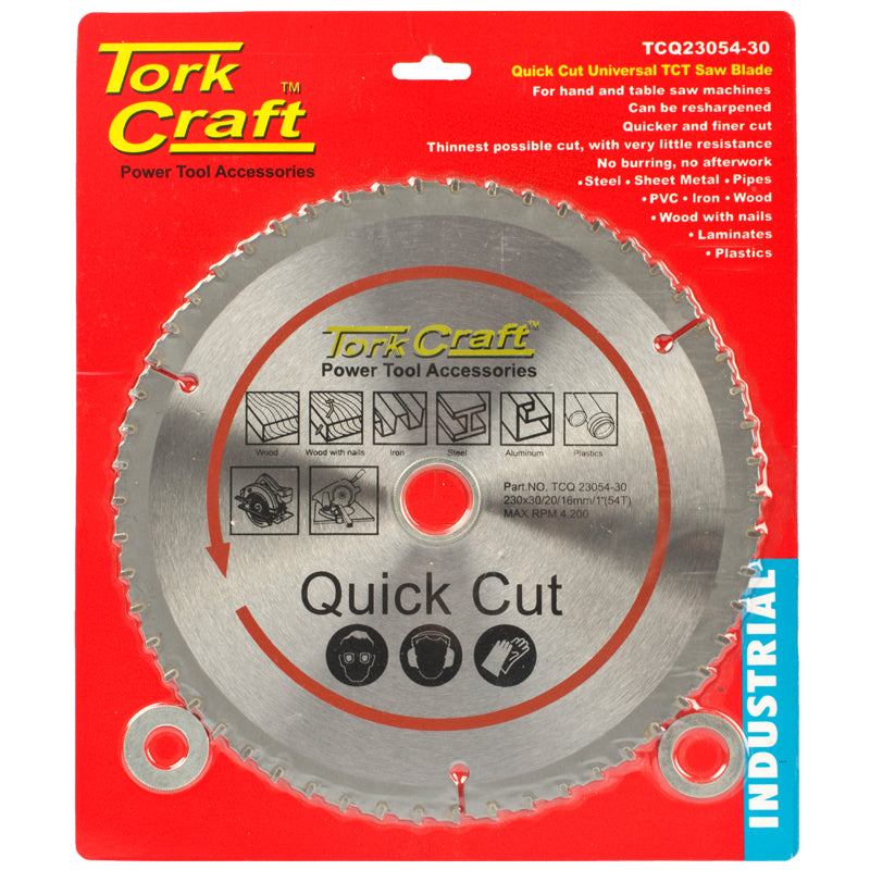 Universal Quick Cut Tct Blade 230 X54 T 30 20