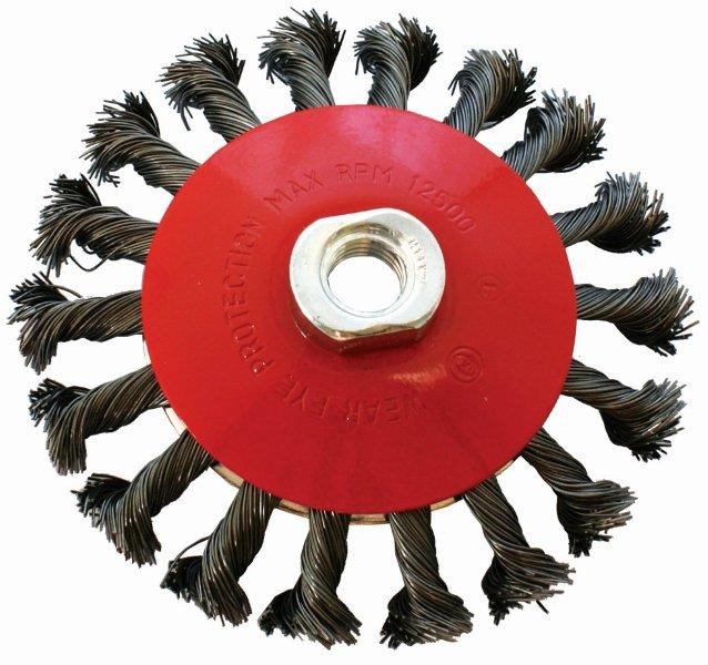 Wire Cup Brush Twisted Bevel Plain 115 Mmxm14 Blister