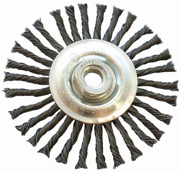 Wire Wheel Brush Single Section Twisted Plain 115 Mmxm14 Blister