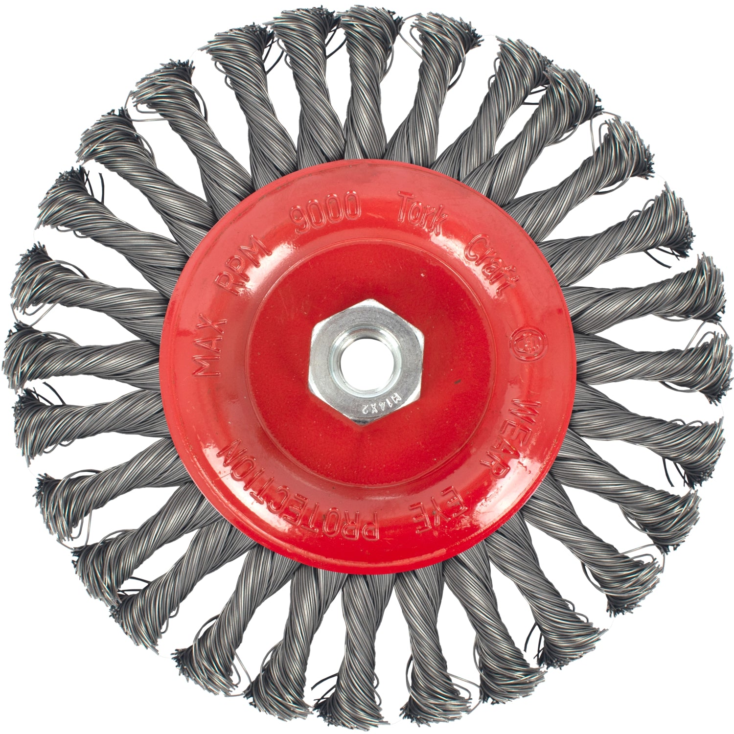 Wire Wheel Brush Single Section Twisted Plain 175 Mmxm14 Blister