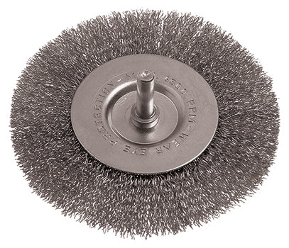 Wire Wheel Brush 100 Mm 6 Mm Shaft Stainless Steel