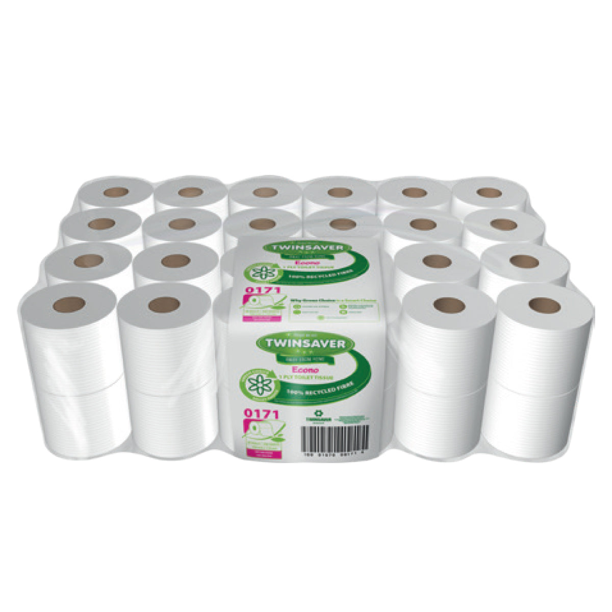 Twinsaver Toilet Paper 1 Ply Recy Econo 48 Pc 0171