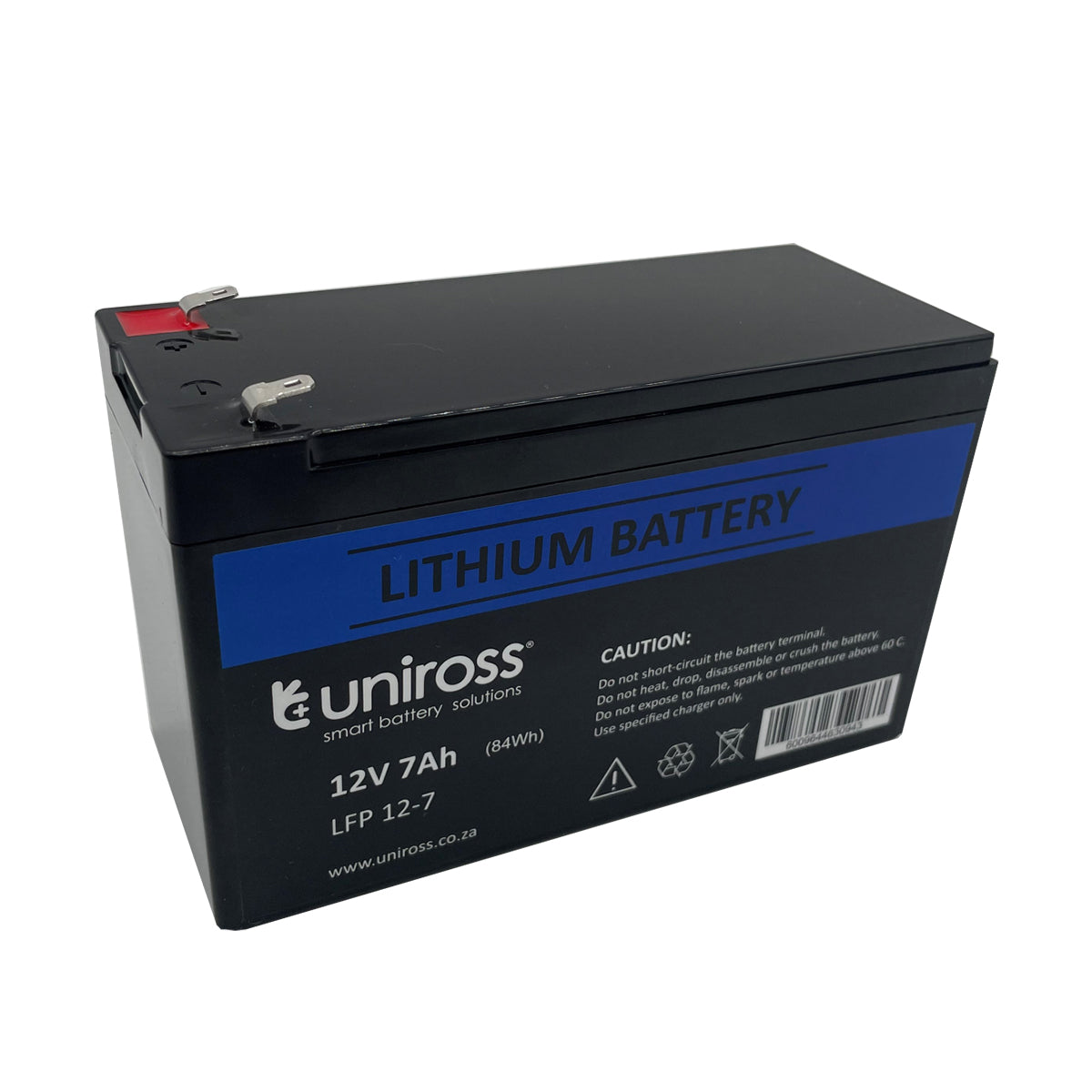 Uniross Battery Lithium 12 Volt 7 Amp Hour