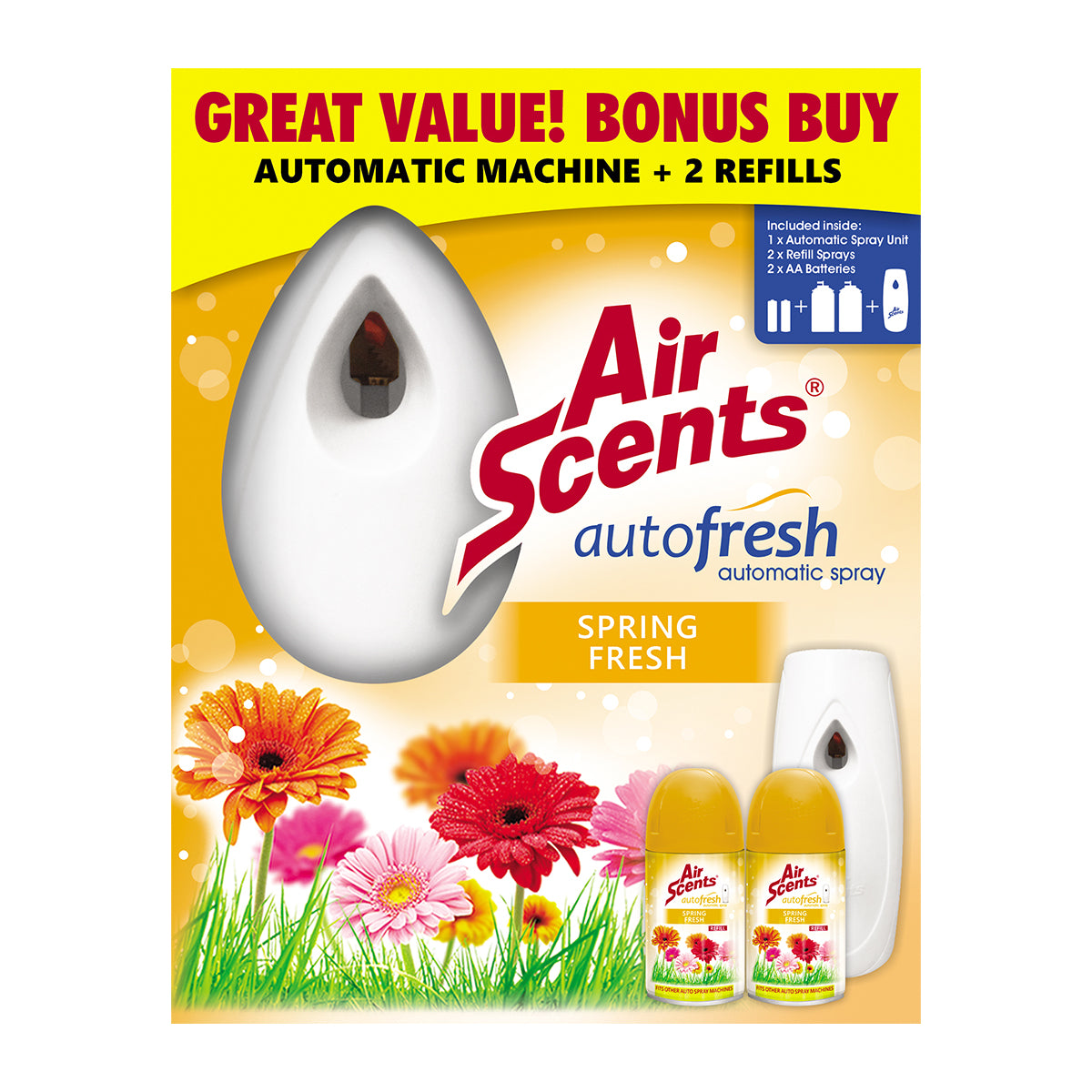 Air Scents Automat Machine Inc 2 Sprin Fr 250 Ml