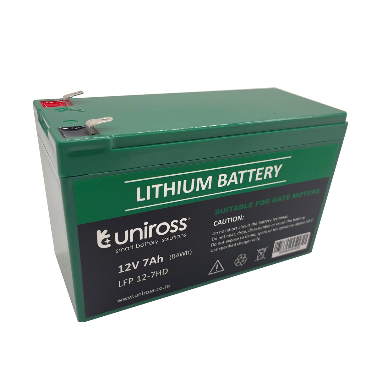 Uniross Battery Lithium Heavy Duty 12 V 7 Amp Hr