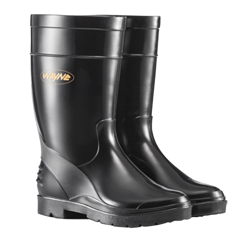 Wayne Gumboots Ladies Half Length Black Size 7