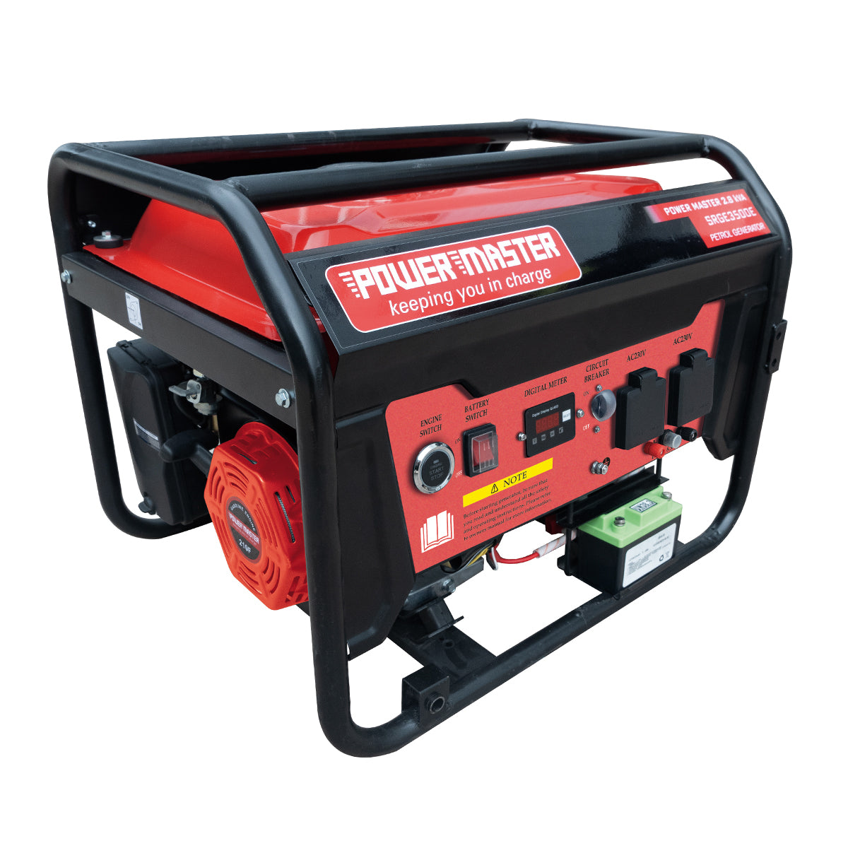 Powermaster Generator 2.8 Kva Petrol Push Button St