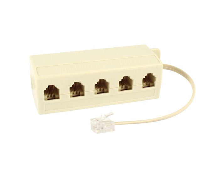 Adaptor Rj11 Plug To 5x Rj11 Sockets 6 P4 C 1.5 M X98395 A 1.5 M