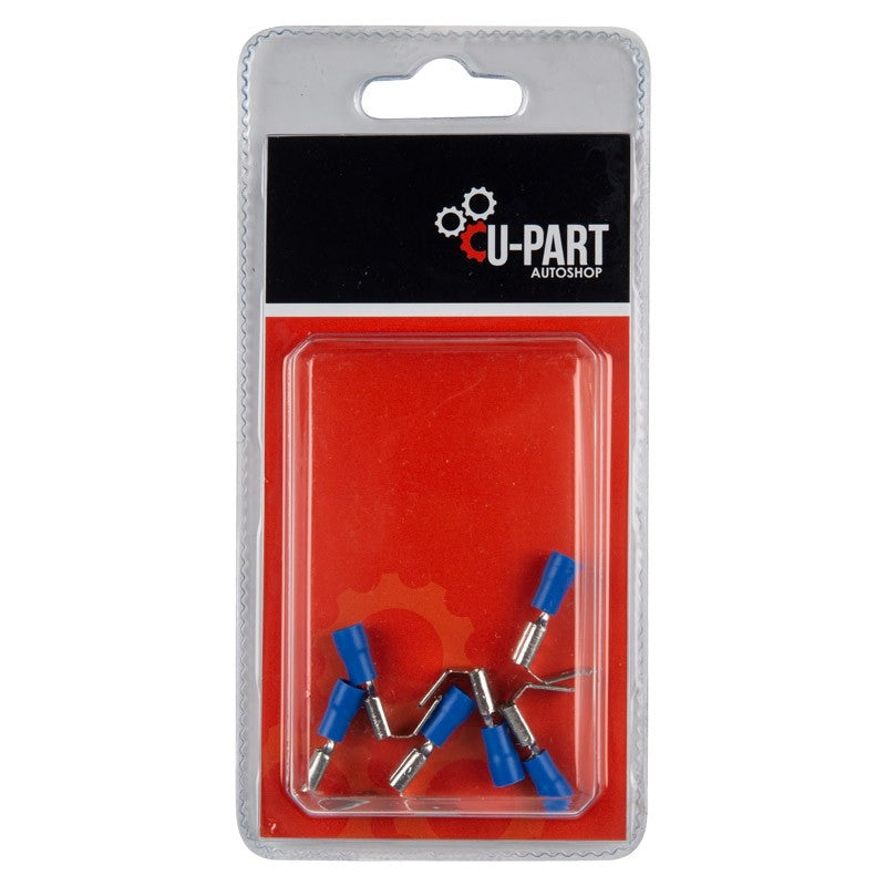 U Part Terminal Blu Piggy Back 1.5 2 Mm 6.3 Mm