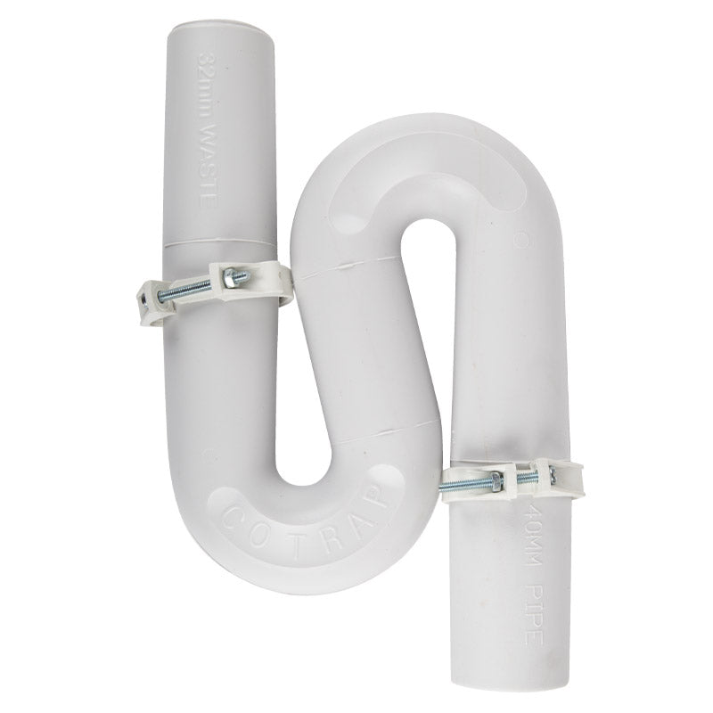 Trap White S 32 X32 Mm (40 Mm Pvc Out)