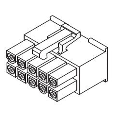 Housing Socket Dual 16 W 5557 Yy8 Cra16