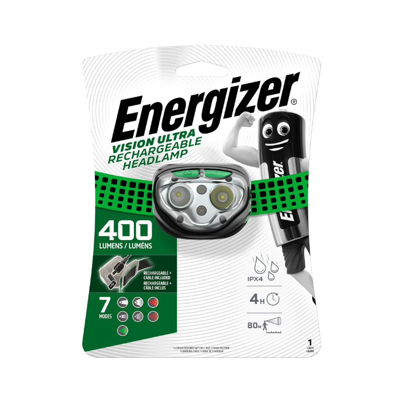 Energizer Vision Ultra Rech Headlight 400 Lumens