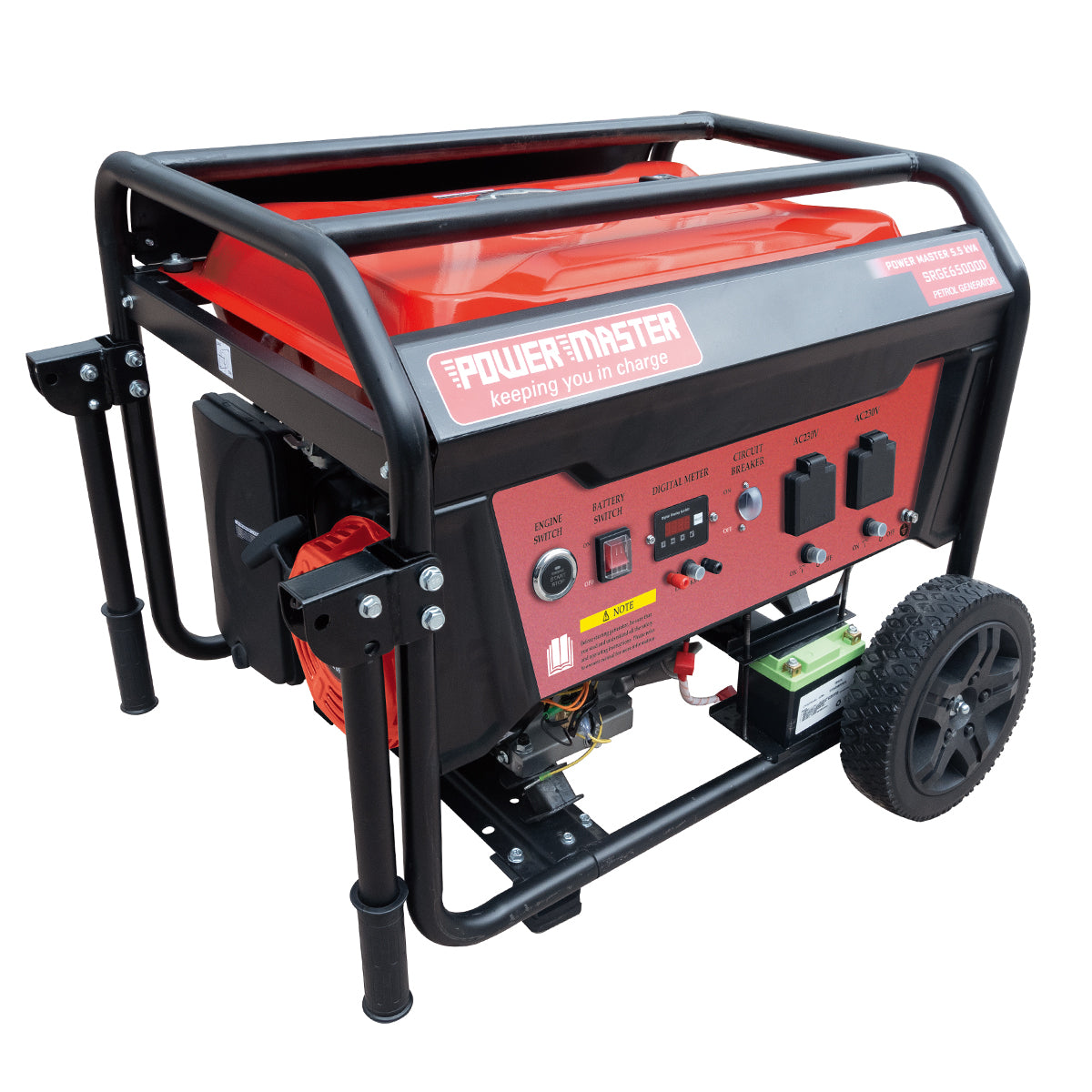 Powermaster Generator 5.5 Kva Petrol Push Button St