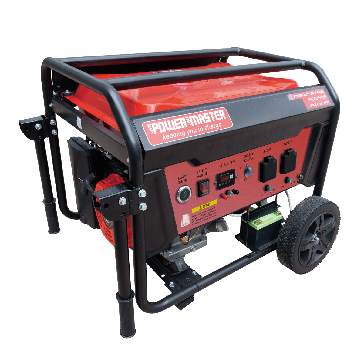 Powermaster Generator 7.5 Kva Petrol Push Button St