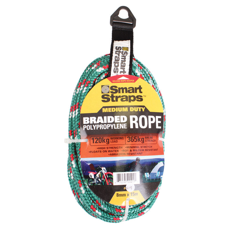 Braided Polypropylene Rope 8 Mm 15 M