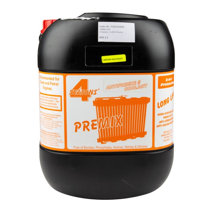 4 Seasons Anti Freeze 50% Premix 20 L