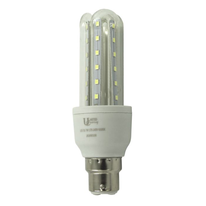 United Electrical Lamp Led 3 U Cw B22 7 W