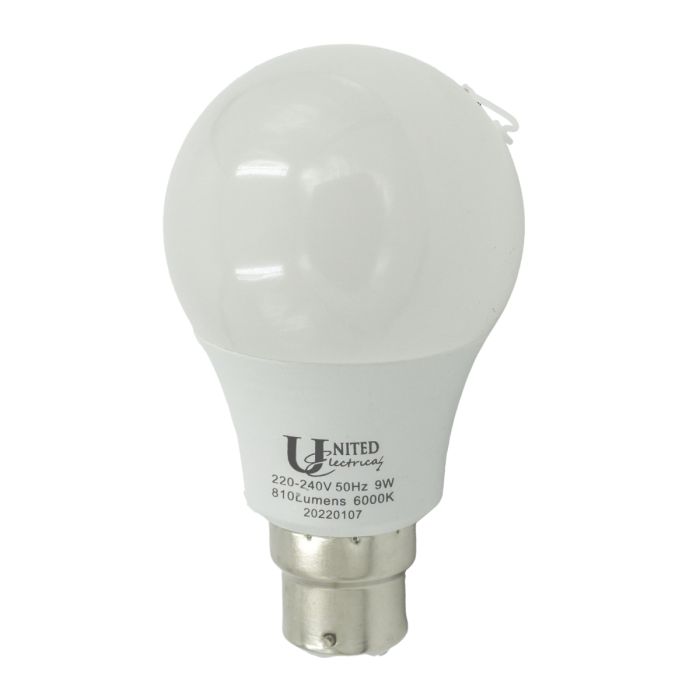 United Electrical Lamp Led Day/Night Sensor Cw B22 9 W