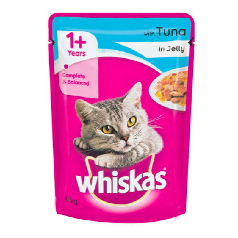 Whiskas Cat Food Pouch Tuna In Jelly 85 G