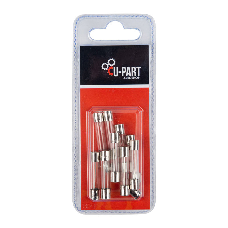 U Part Glass Fuse Assorted X10