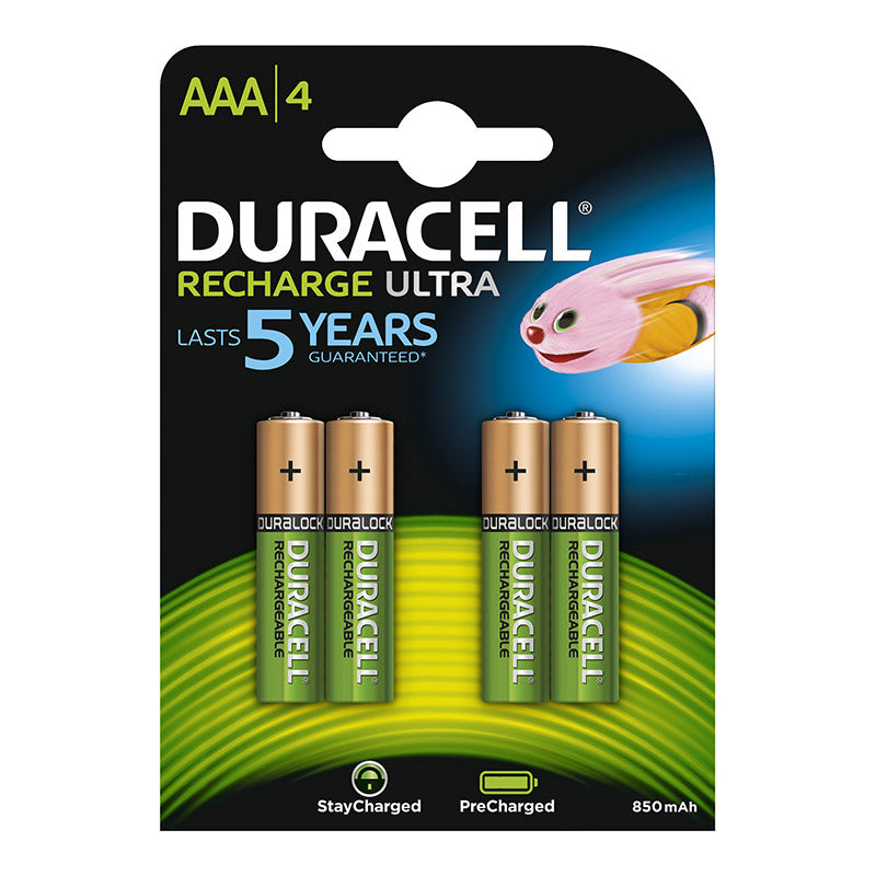 Duracell Battery Rechareable Aaa 900 Mah 4 Pack