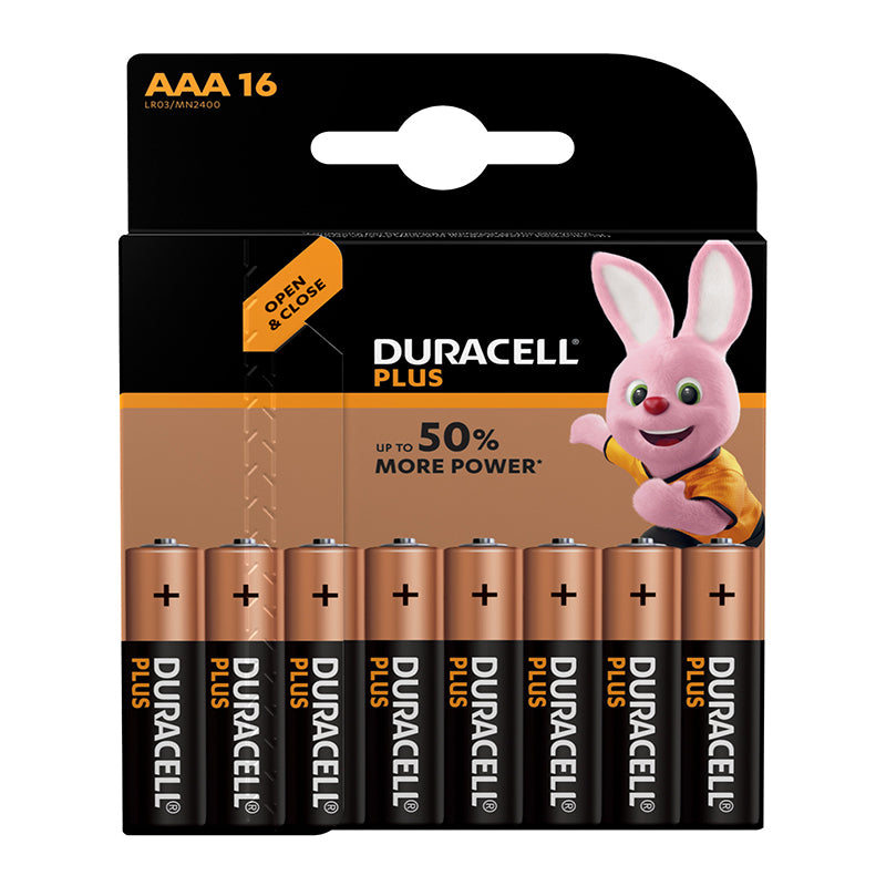 Duracell Battery Plus Alkaline Aaa 16 Pack