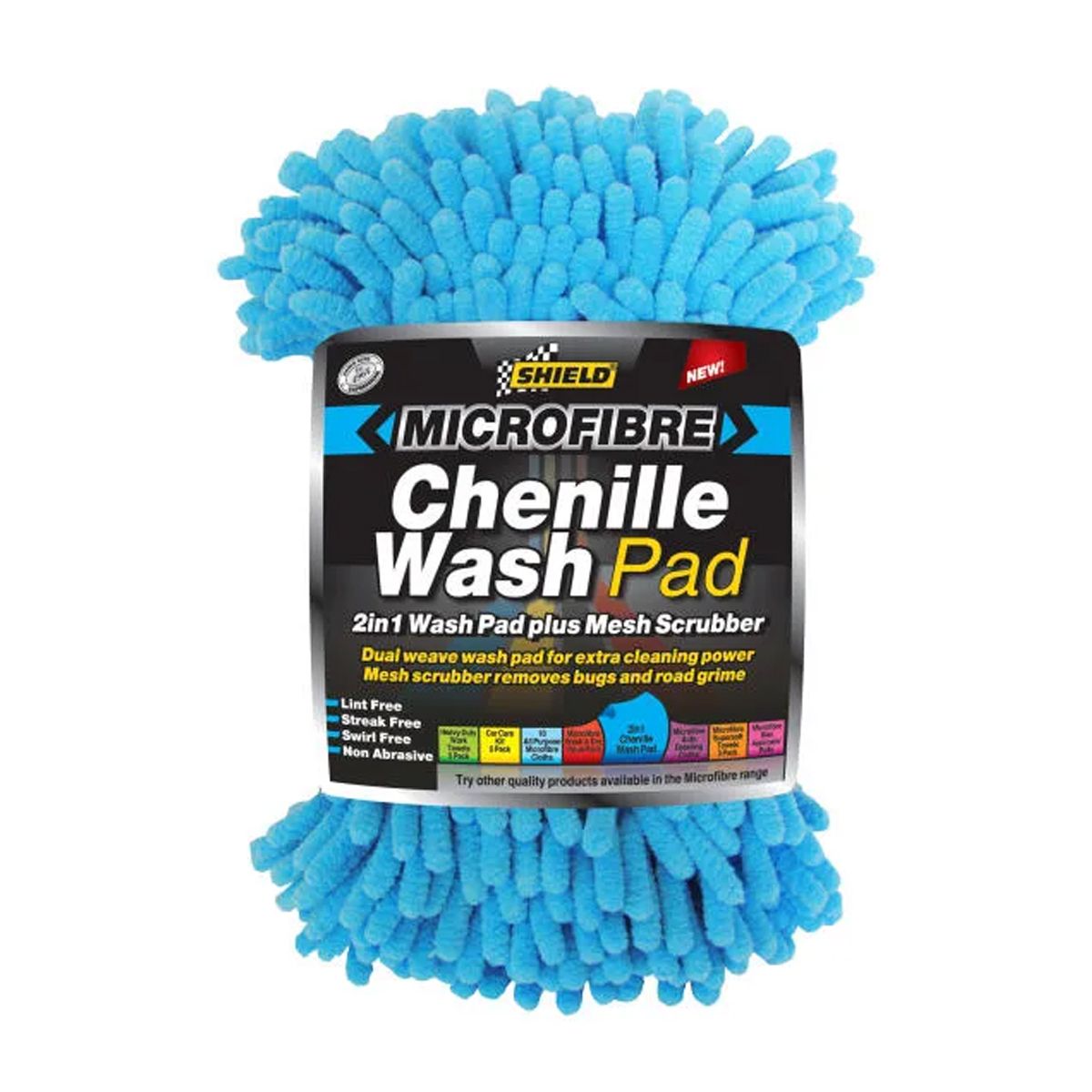 Shield Microfibre 2 In1 Chenille Wash Pad